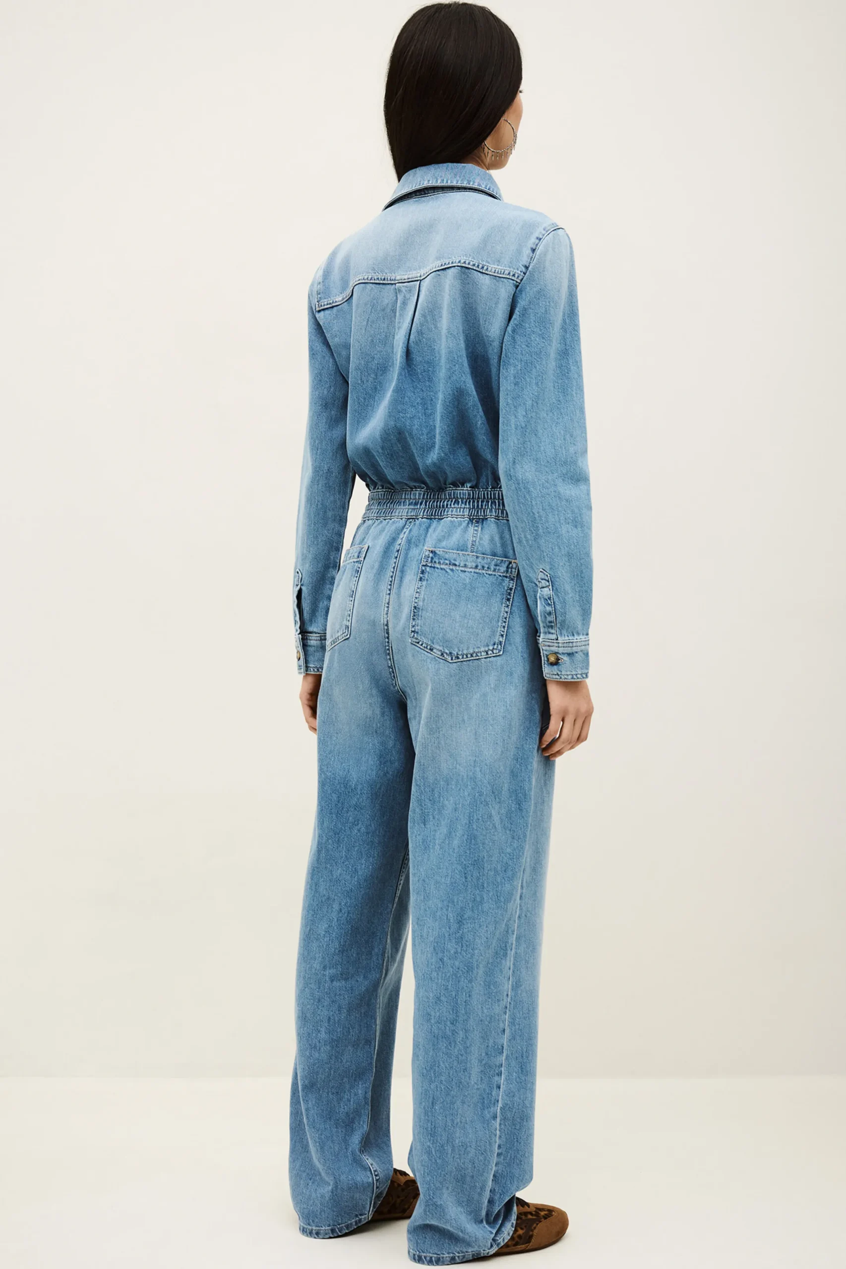 MYRELLA denim cargo jumpsuit