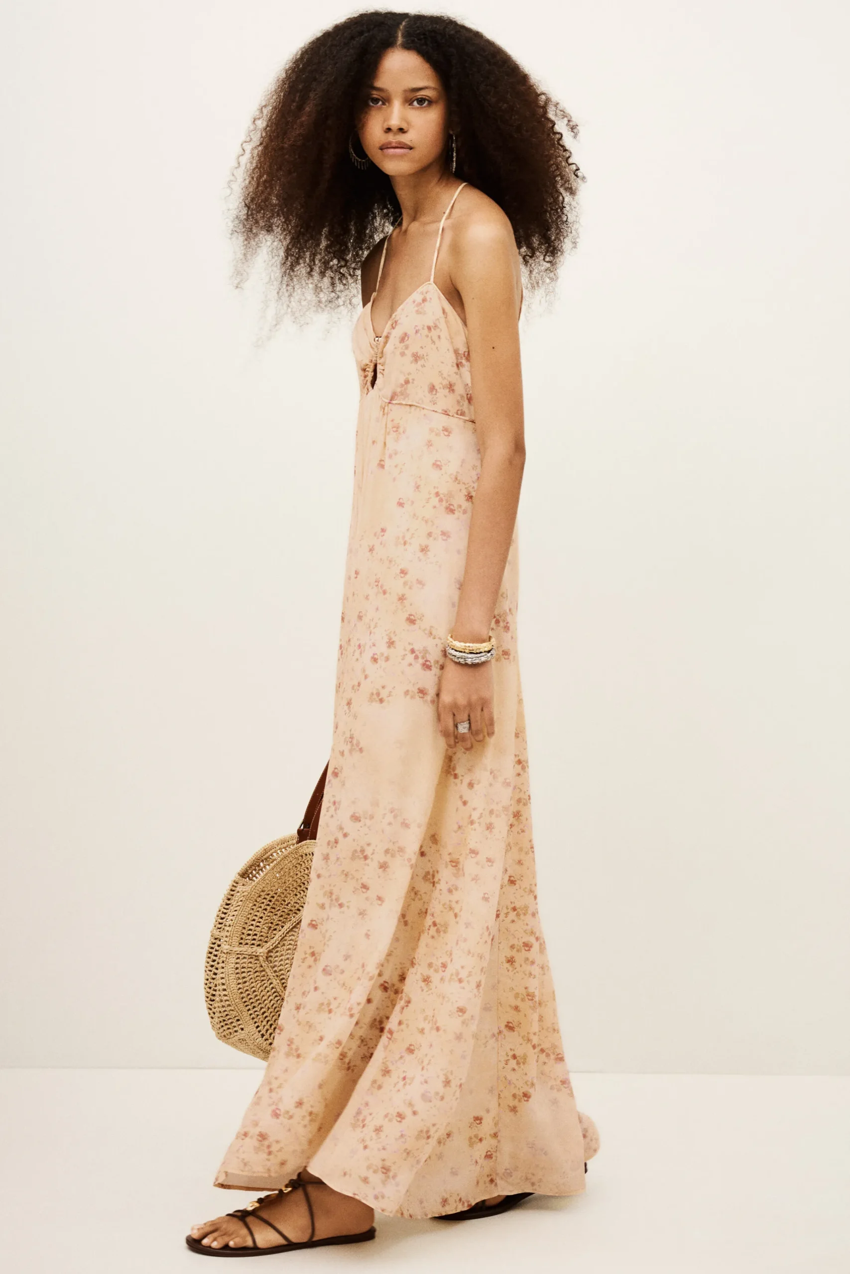 NATZ open back maxi dress