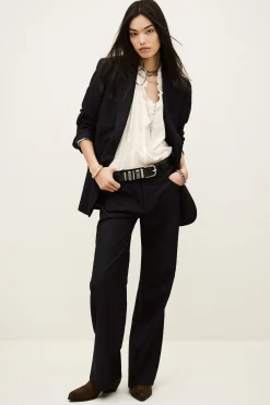 NISHA straight-fit tailored blazer
