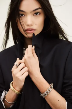 NISHA straight-fit tailored blazer