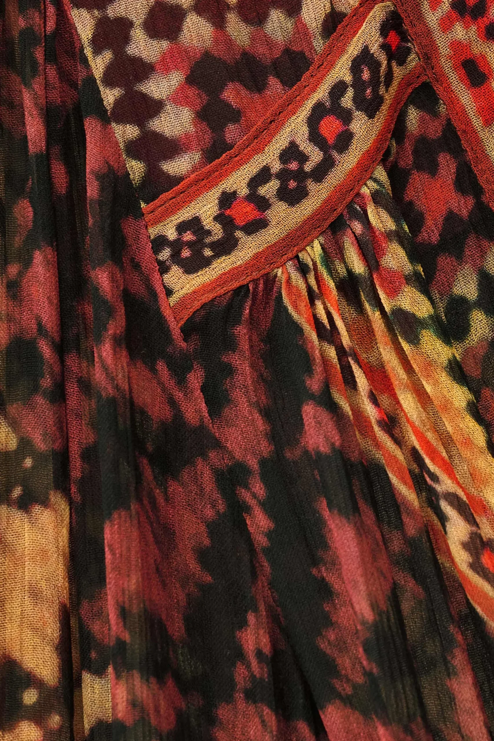 ODETTA patterned blouse, sleeves