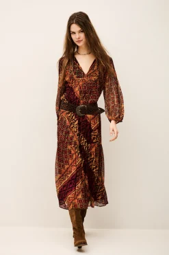 ORIA loose-fit midi dress