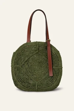 PALMA raffia straw bag