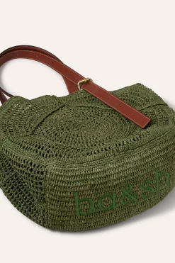 PALMA raffia straw bag