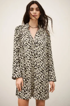 PERLA patterned mini dress