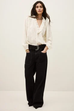 PETTY loose-fit Jacquard blouse