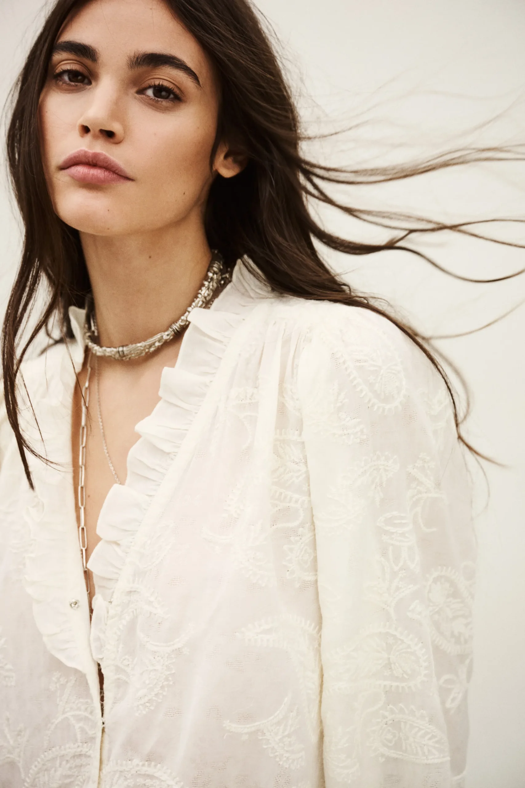 PETTY loose-fit Jacquard blouse