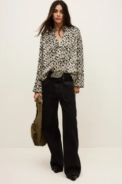 PIA long patterned blouse