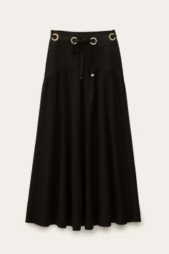 PONIA waisted midi skirt