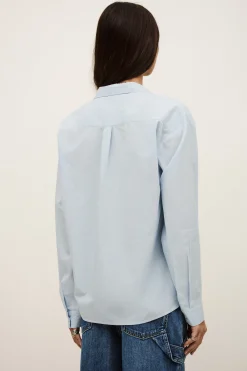 PORZIA loose-fitting striped shirt