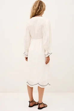 PRISCO Jacquard midi dress