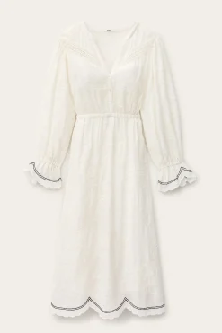 PRISCO Jacquard midi dress