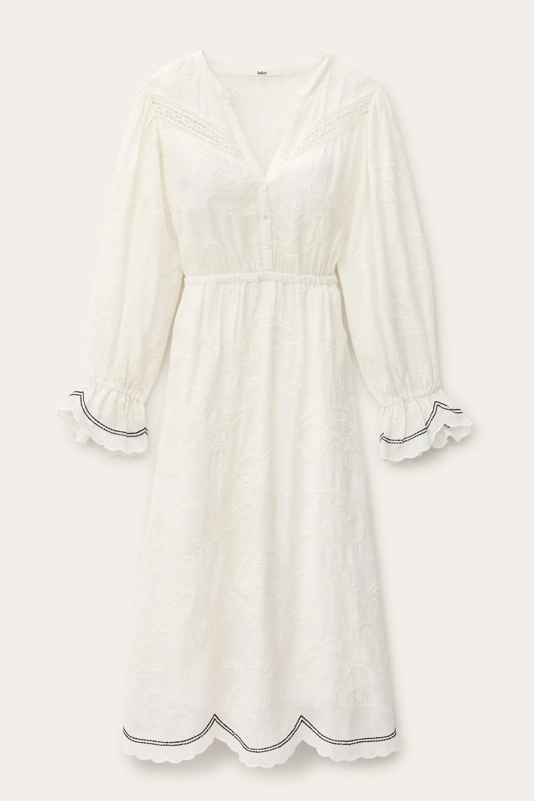 PRISCO Jacquard midi dress