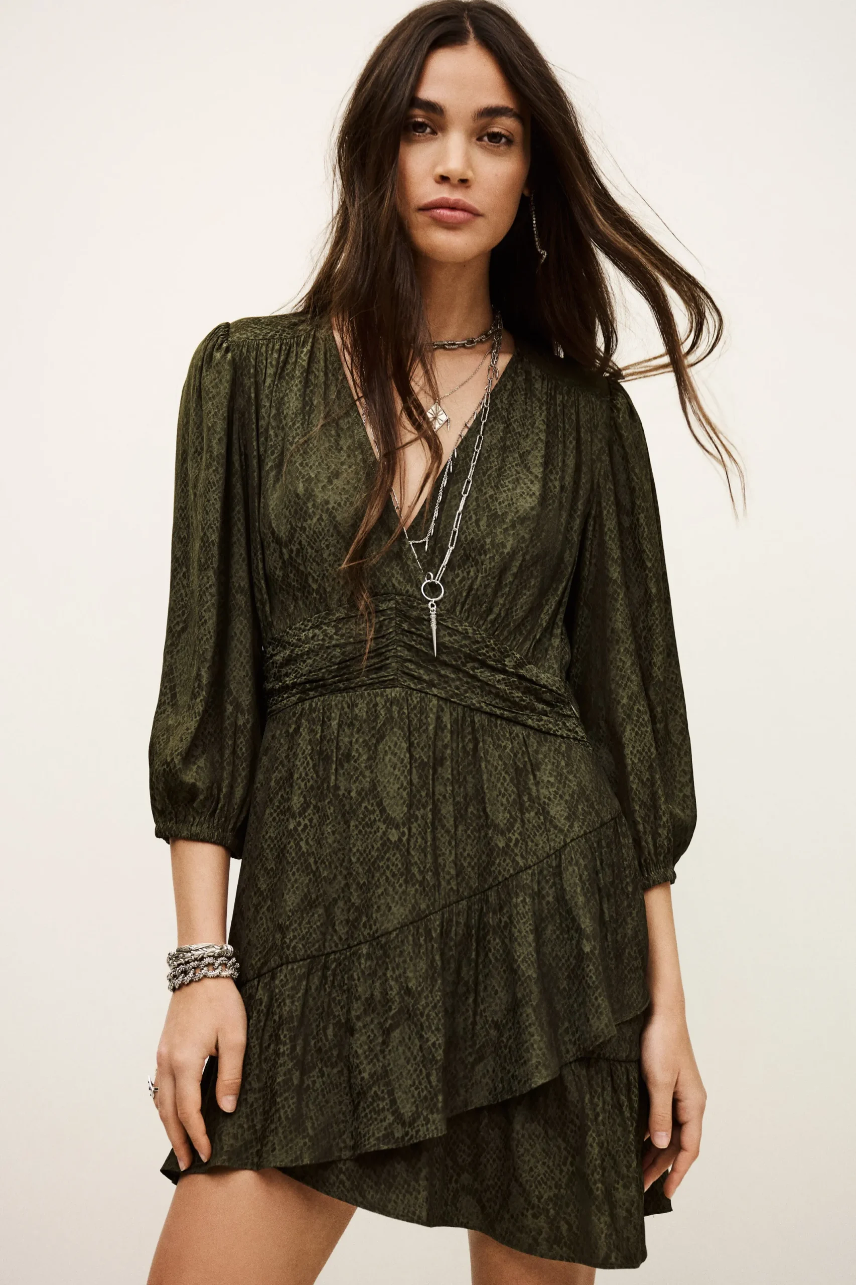 ROMEA patterned mini dress
