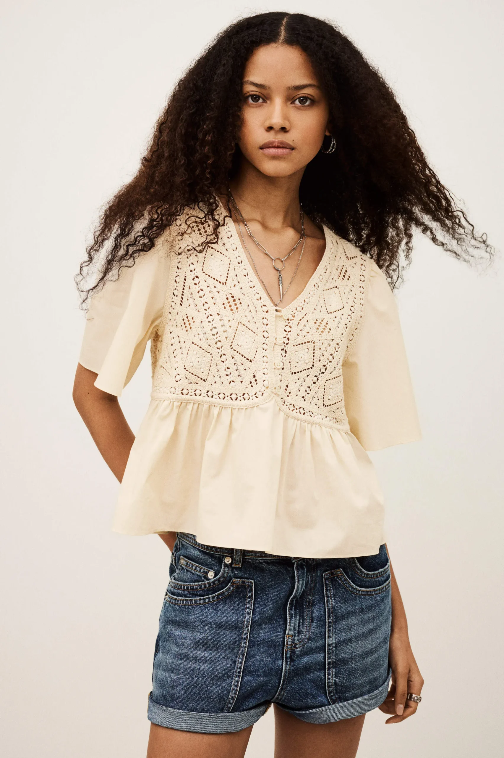 SALVI short-sleeved blouse
