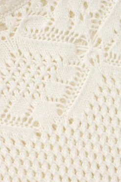 SANDY cotton knit poncho