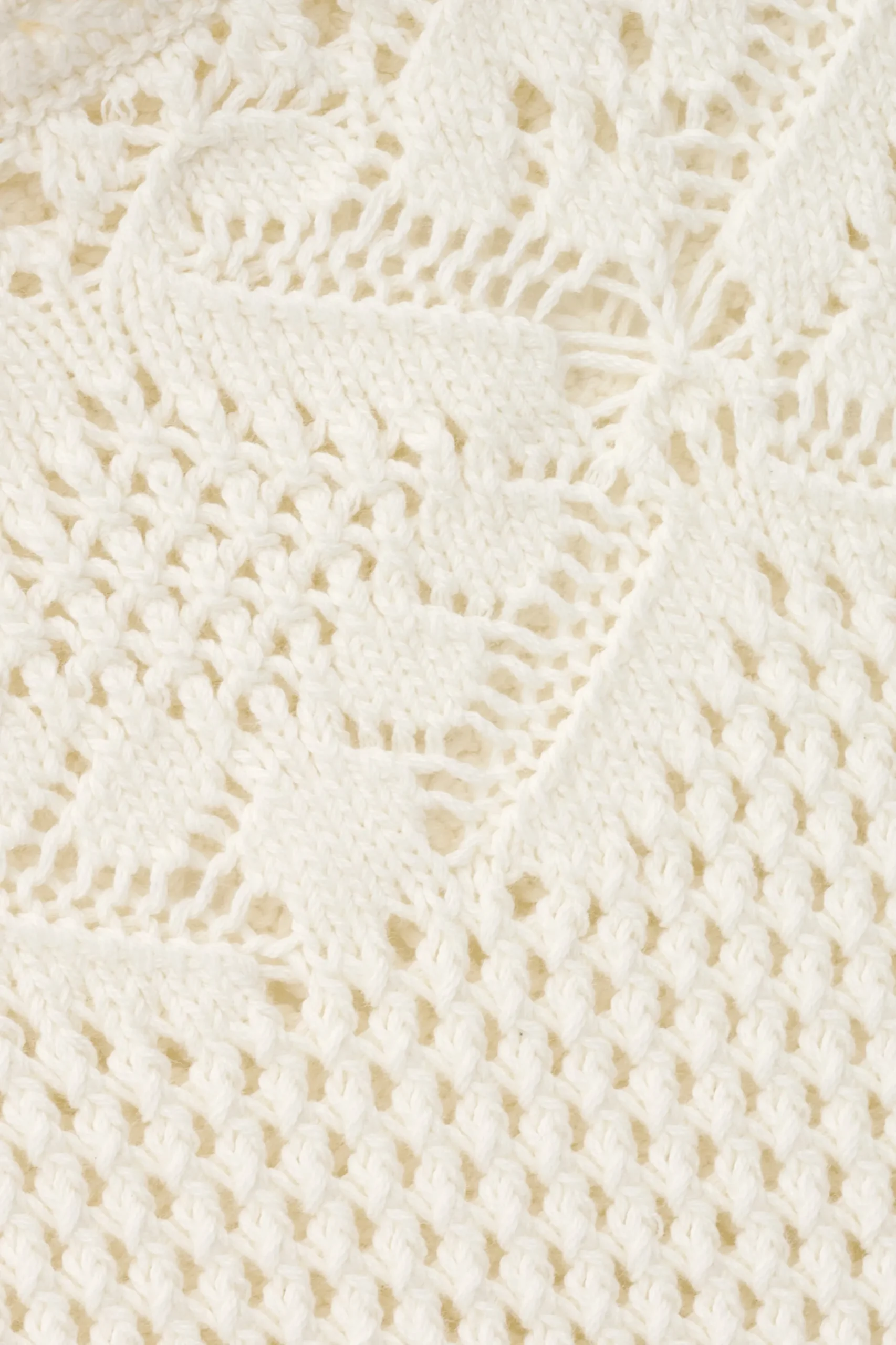 SANDY cotton knit poncho