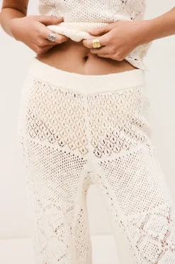 SANTY pointelle stitch pants