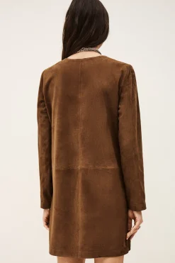 SEDA suede mini dress