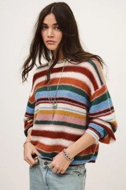 SERENA oversize striped sweater