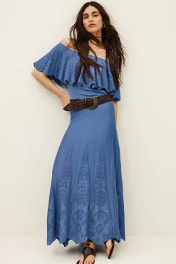 SERTA knit maxi skirt