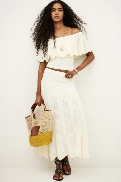 SERTA knit maxi skirt