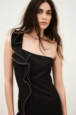 SILLA one-shoulder ruffle dress