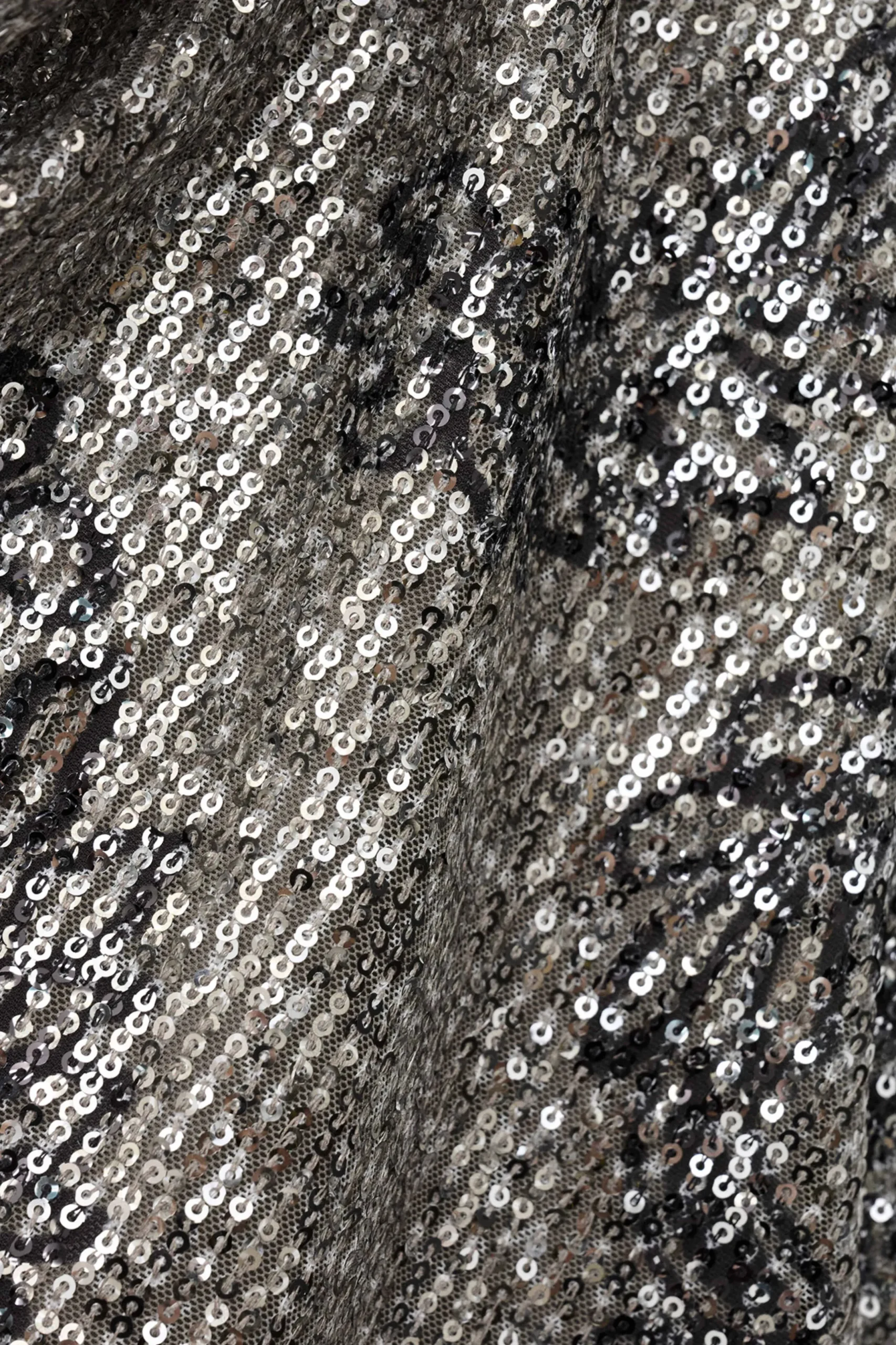 SIMONA sequined scoop-neck top