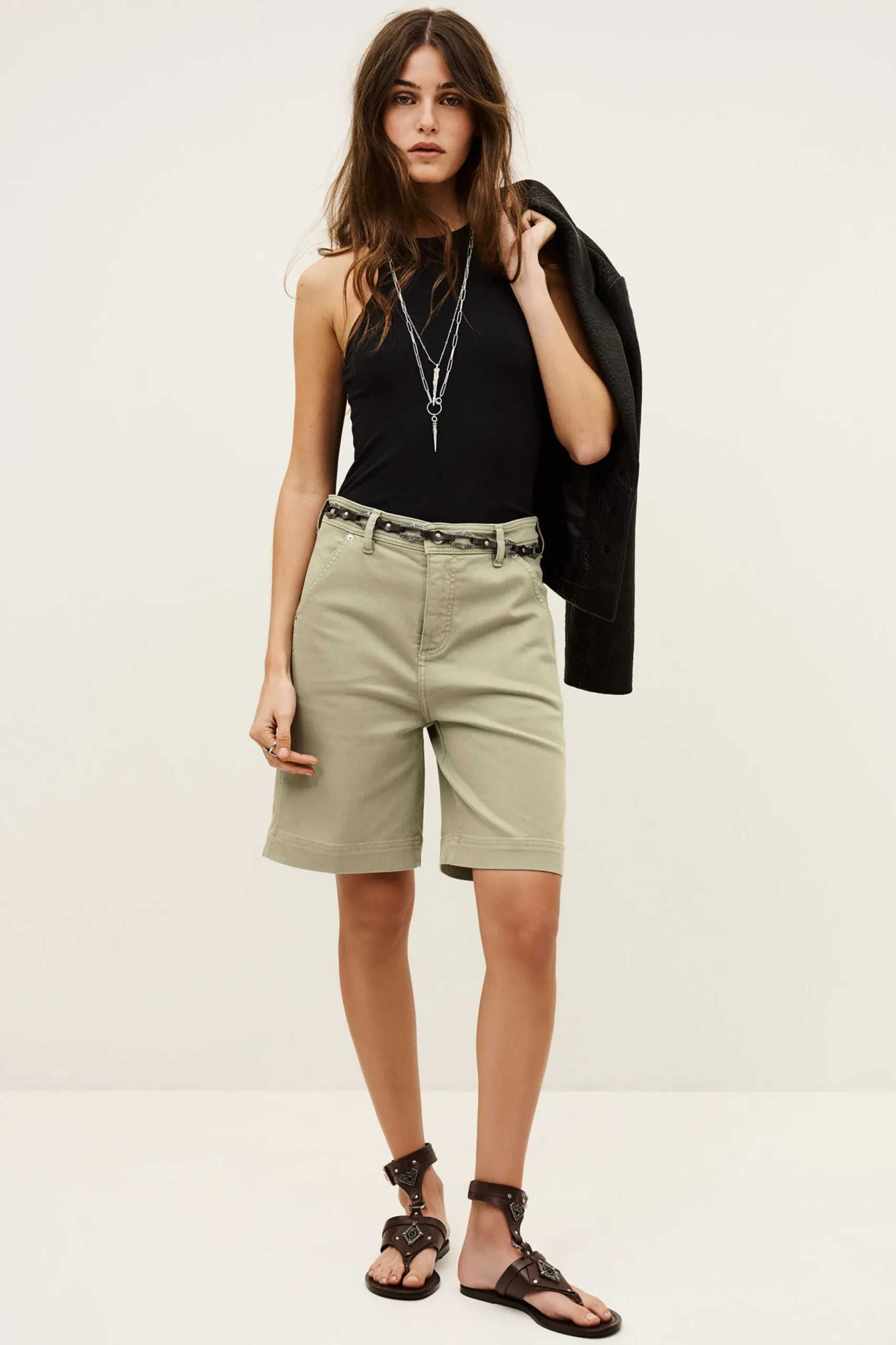 TODD loose-fitting cotton Bermuda shorts