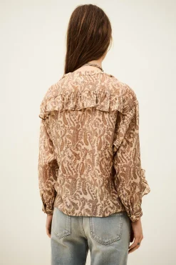 TUNELLA classic ruffle shirt