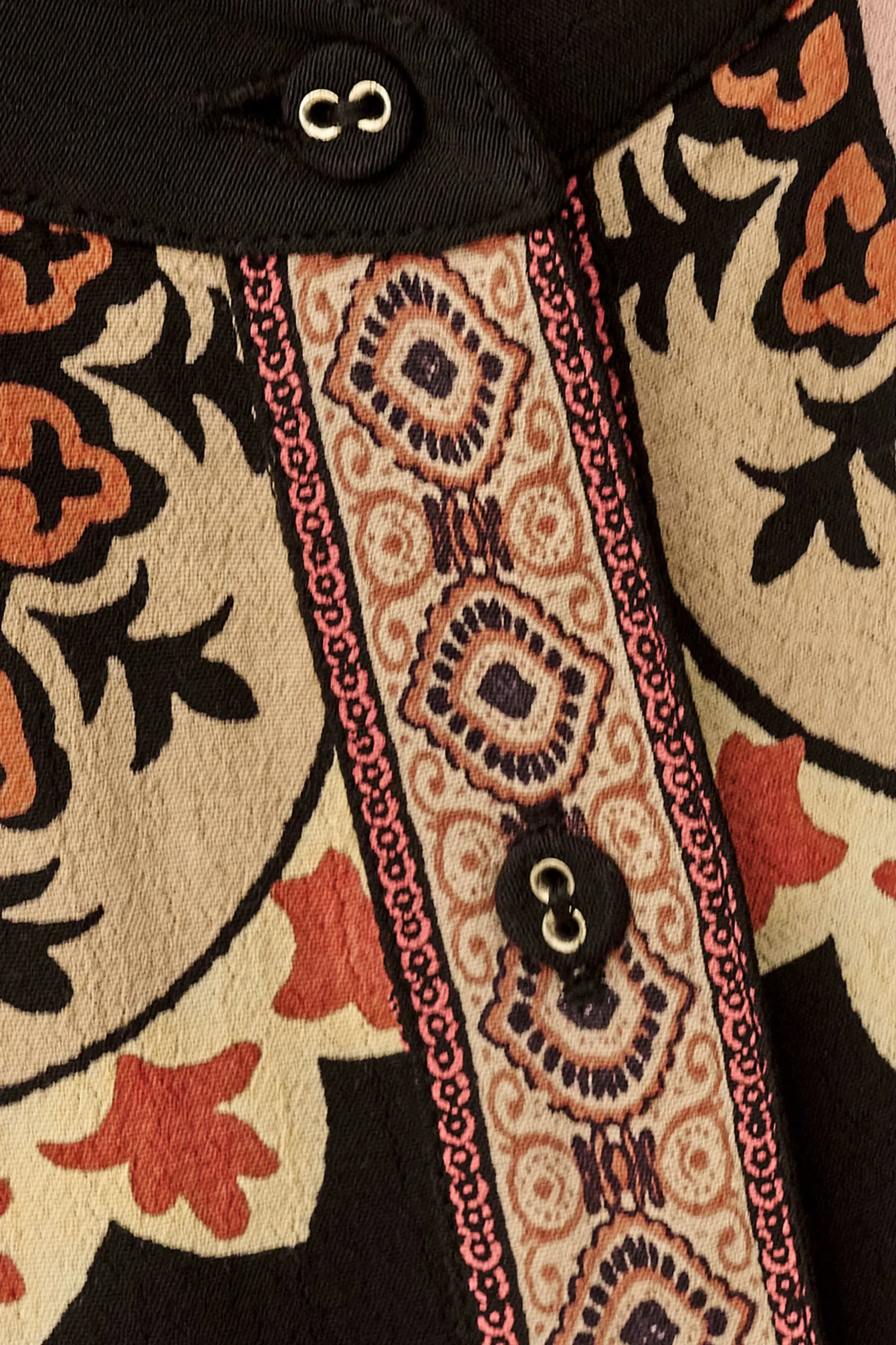VALDA loose patterned shirt