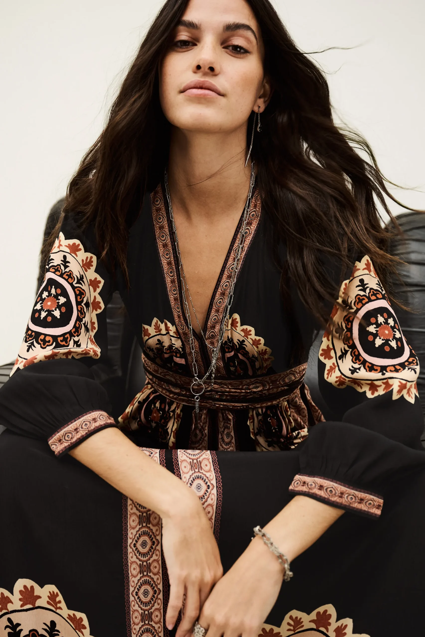 VERA patterned maxi dress