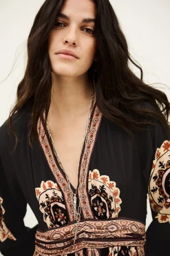 VERA patterned maxi dress