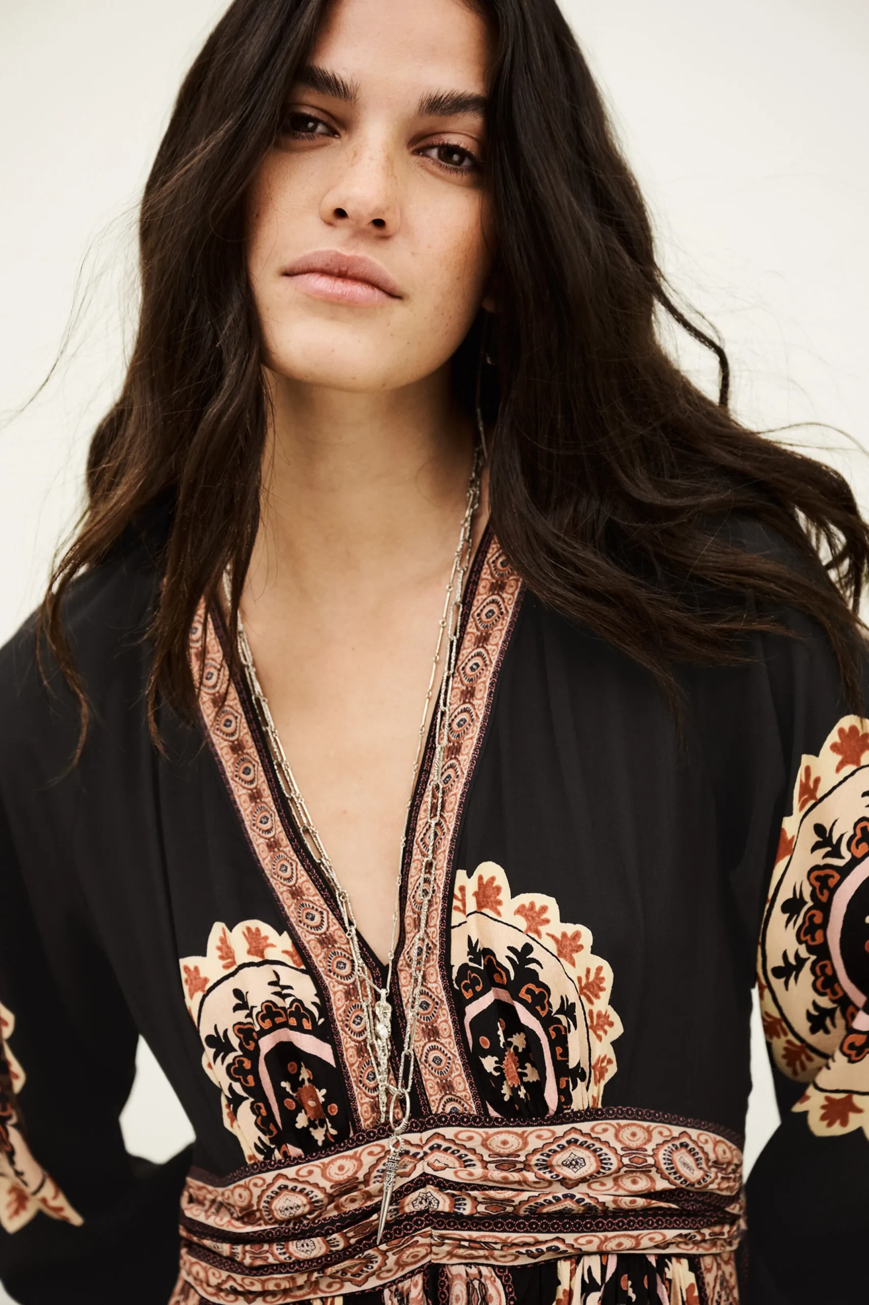 VERA patterned maxi dress