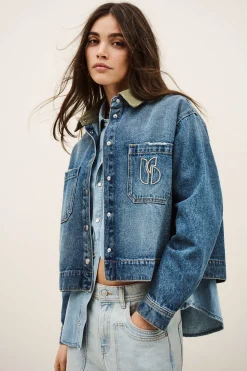 VIGILIO cropped denim jacket