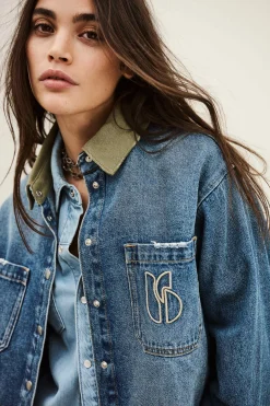 VIGILIO cropped denim jacket