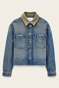 VIGILIO cropped denim jacket