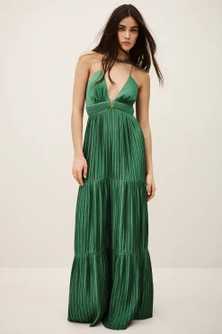 WASTA satin maxi dress