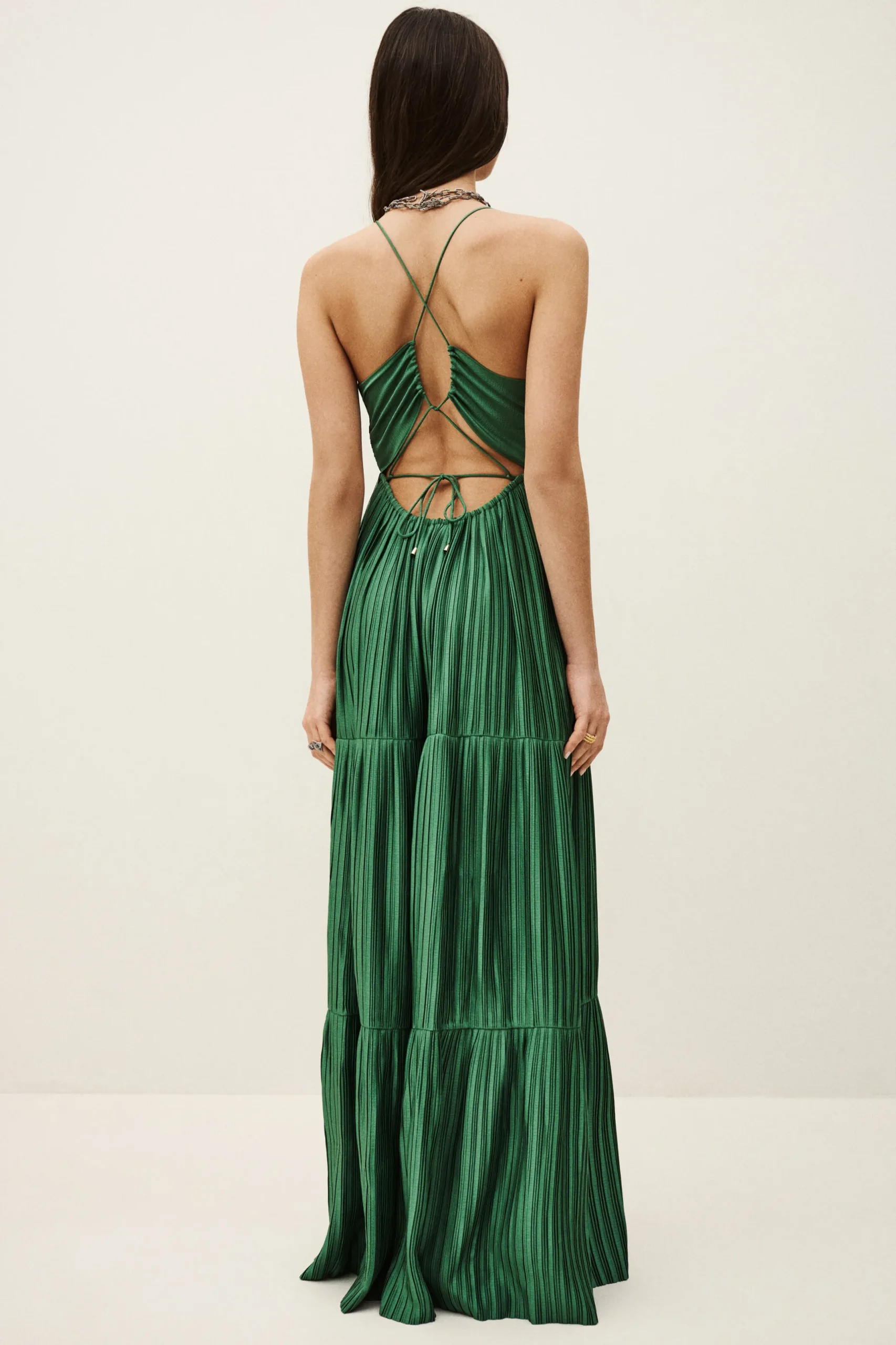 WASTA satin maxi dress