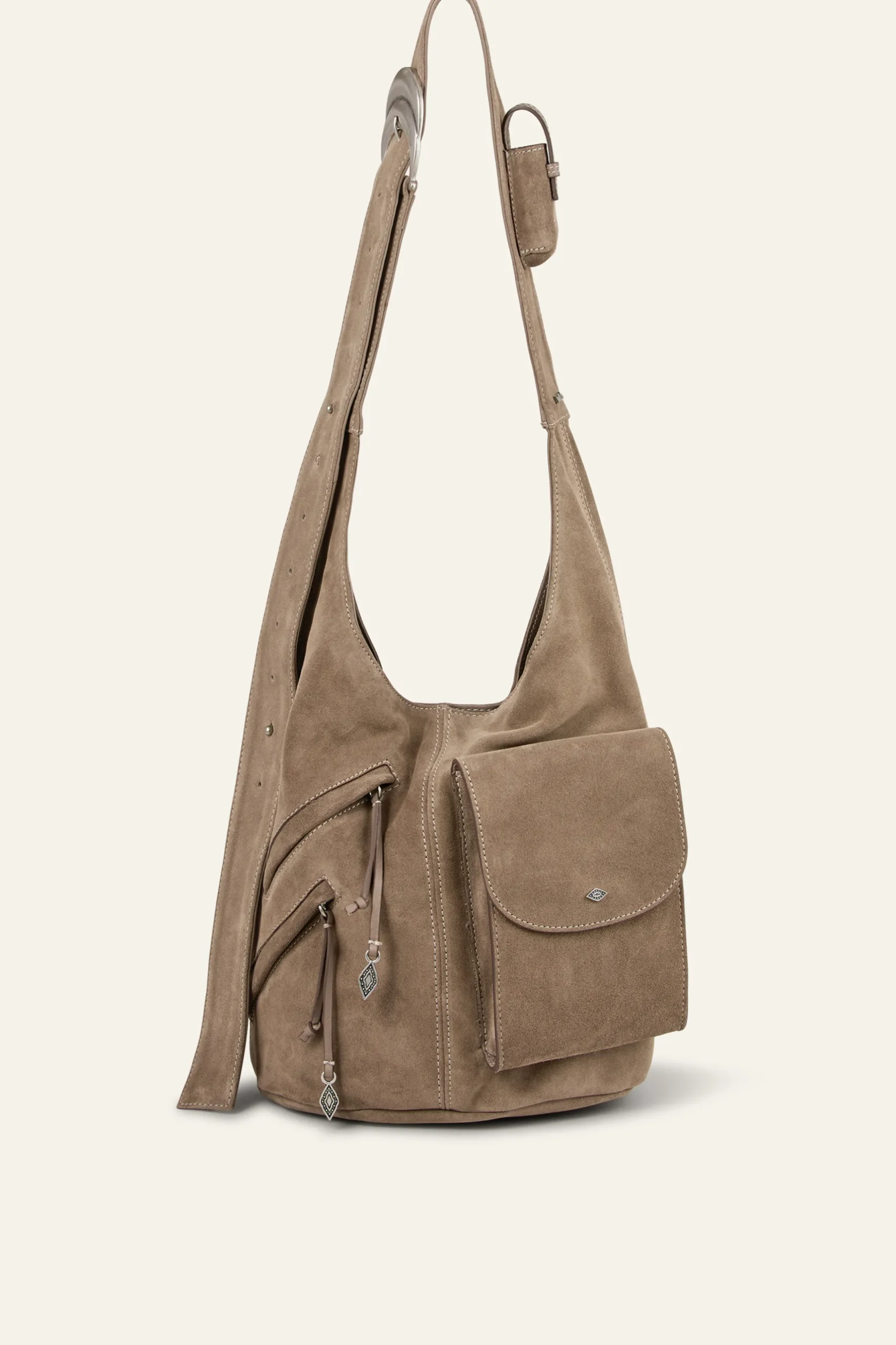 YOUYOU suede bucket bag