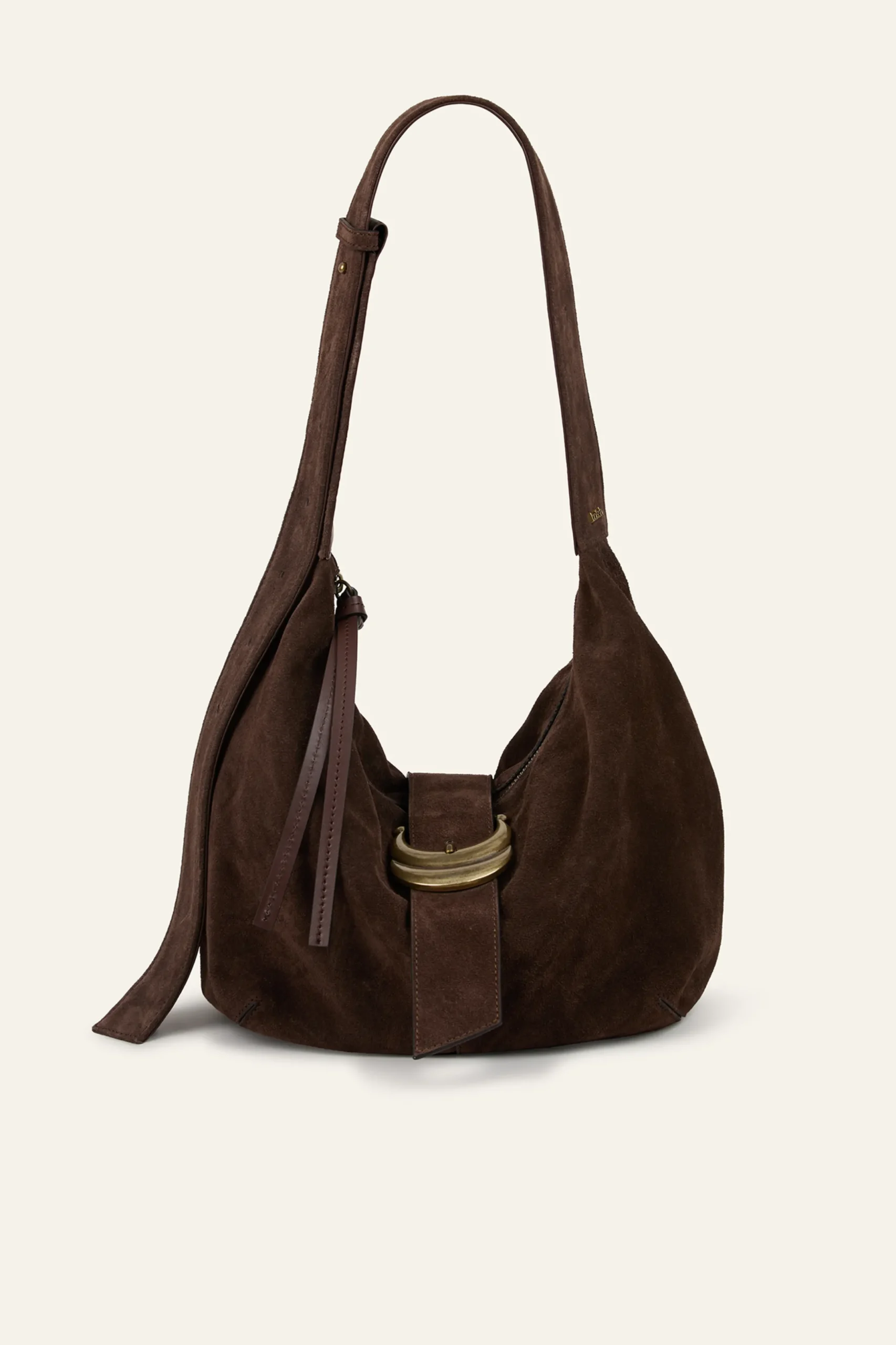 YOUYOU suede hobo bag